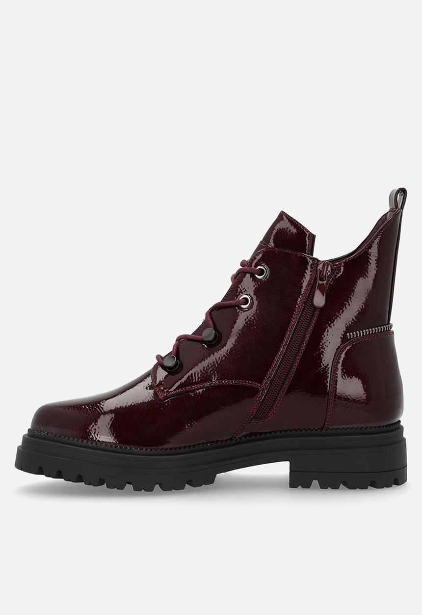 Plum - Melody lace-up boot - burgundy