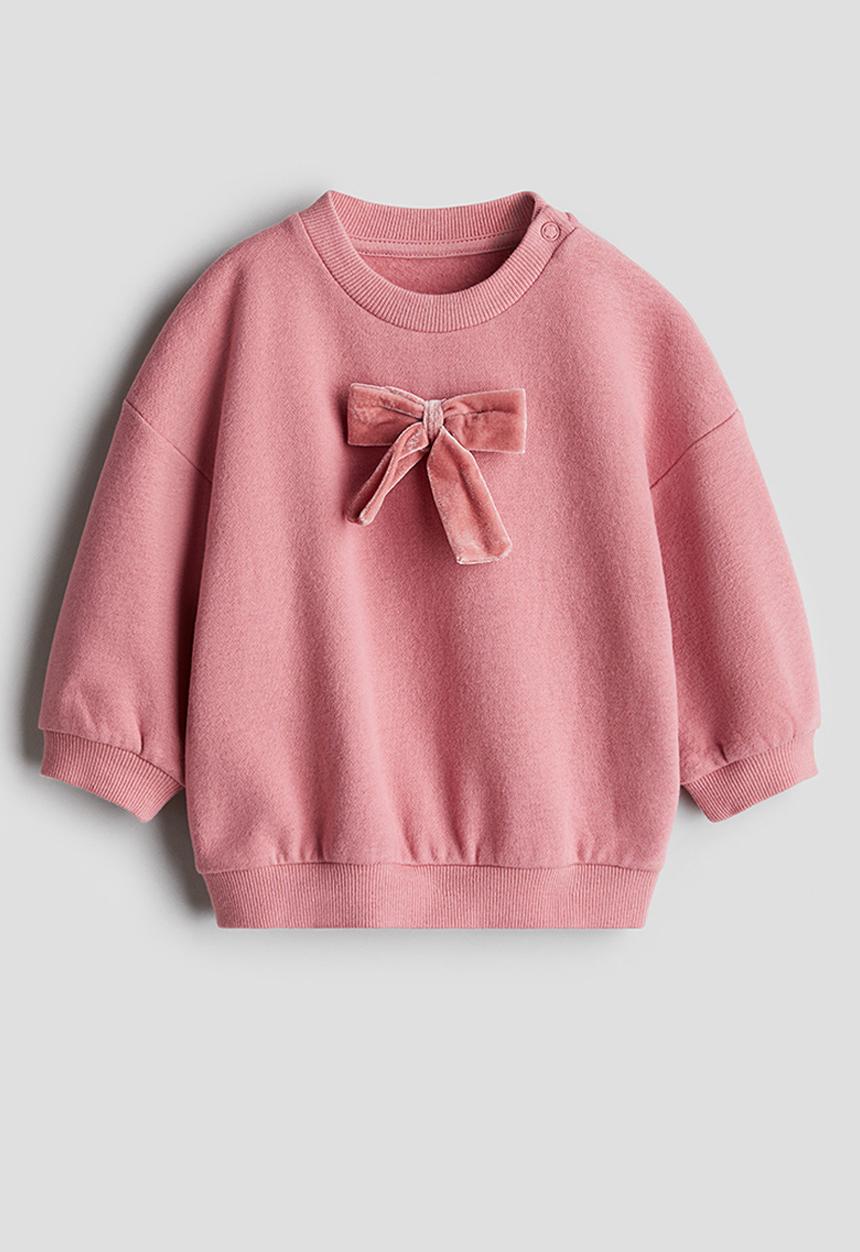H&M - Crew-neck sweatshirt - dusty pink 