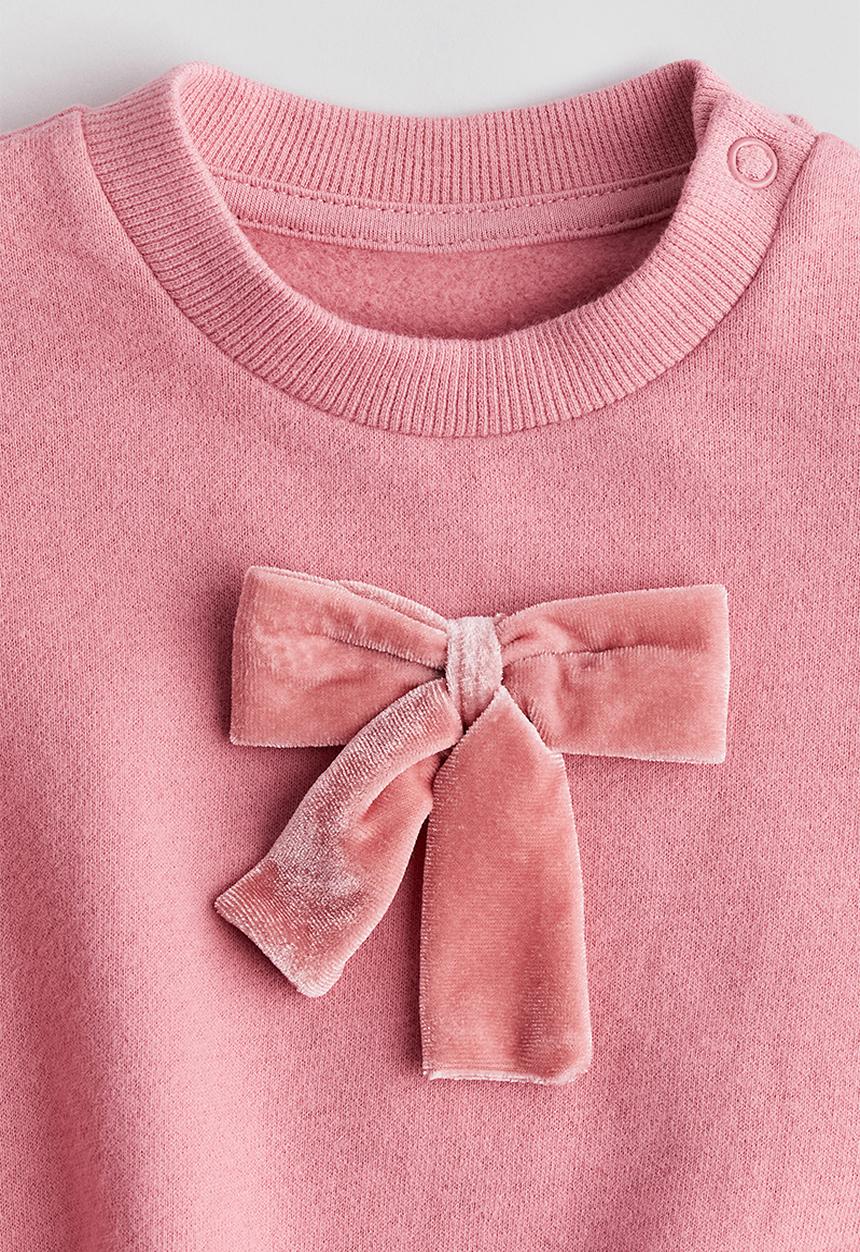 H&M - Crew-neck sweatshirt - dusty pink 
