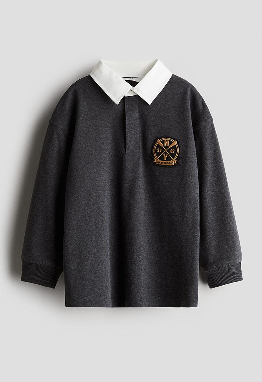 H&M - Rugby shirt - dark grey ny