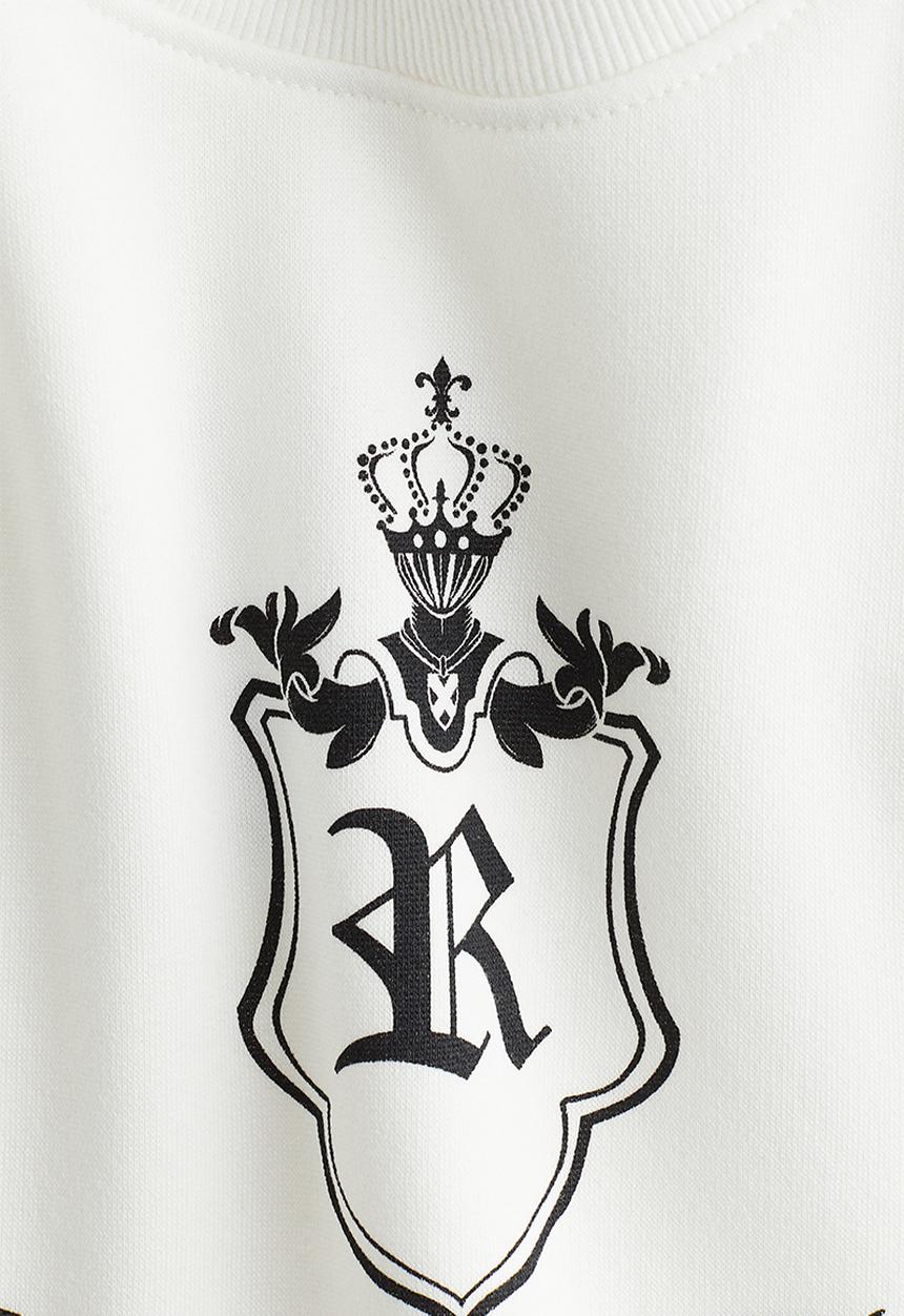 H&M - Printed sweatshirt - cream raquet & padel 