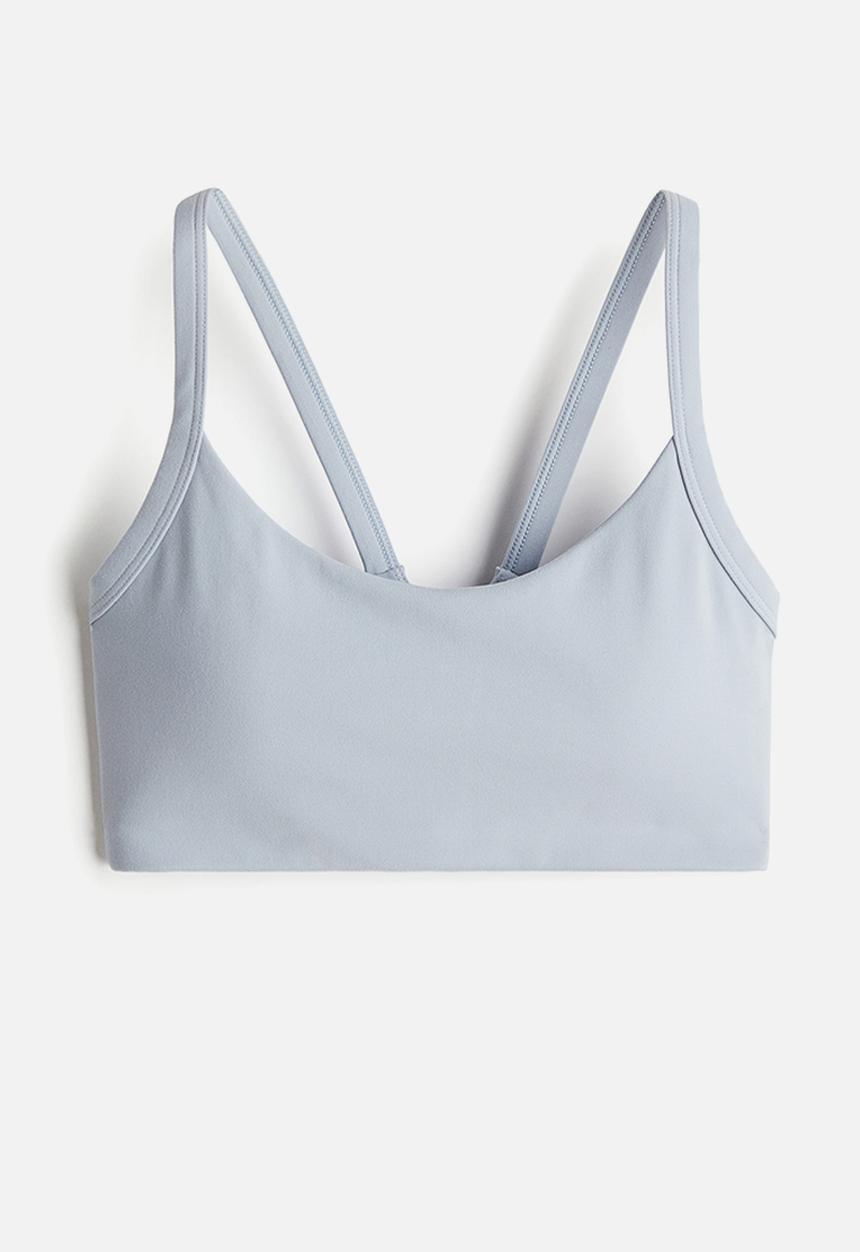H&M - Medium support sports bra with softmove™ - light blue