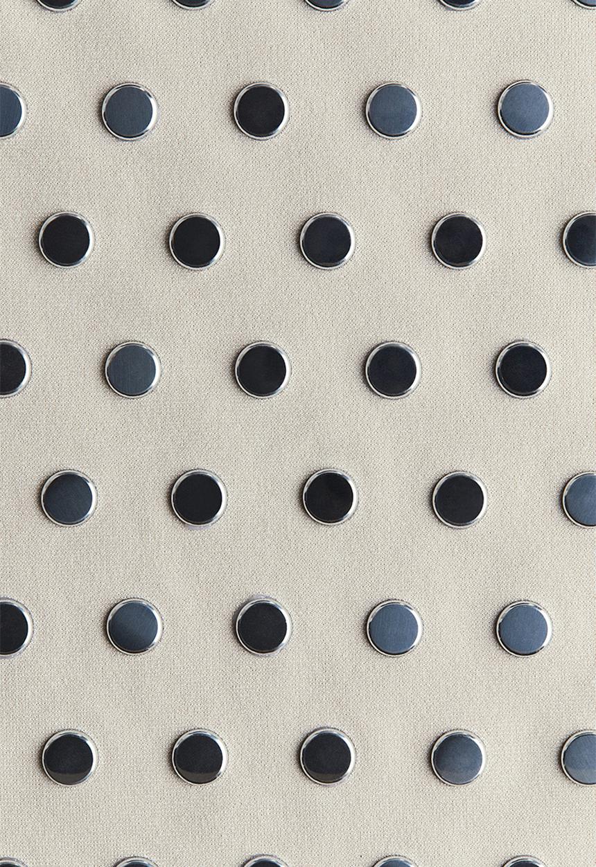H&M - Studded mini skirt - light beige