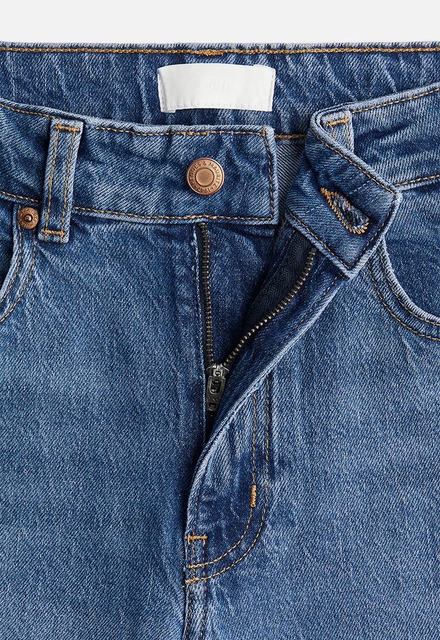 H&M - Wide high jeans - denim blue