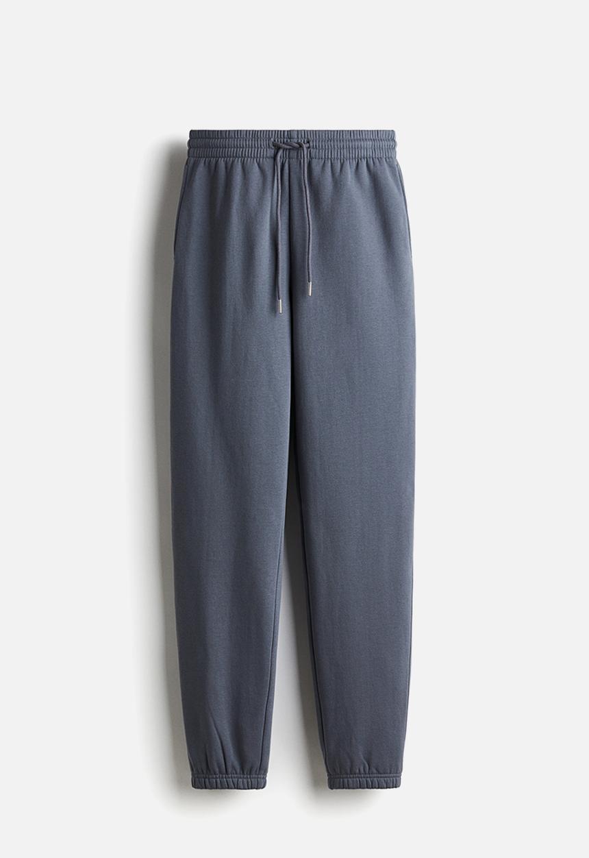 H&M - Cotton-blend sweatpants - blue-grey
