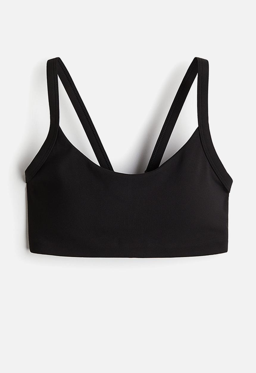 H&M - Medium support sports bra with softmove™ - black