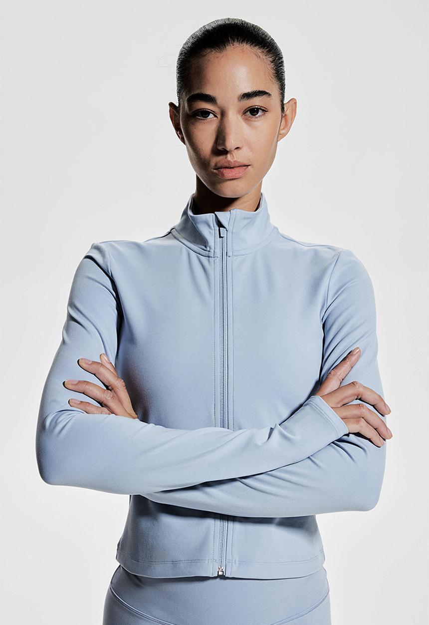 H&M - Zip-through sports jacket with softmove™ - light blue