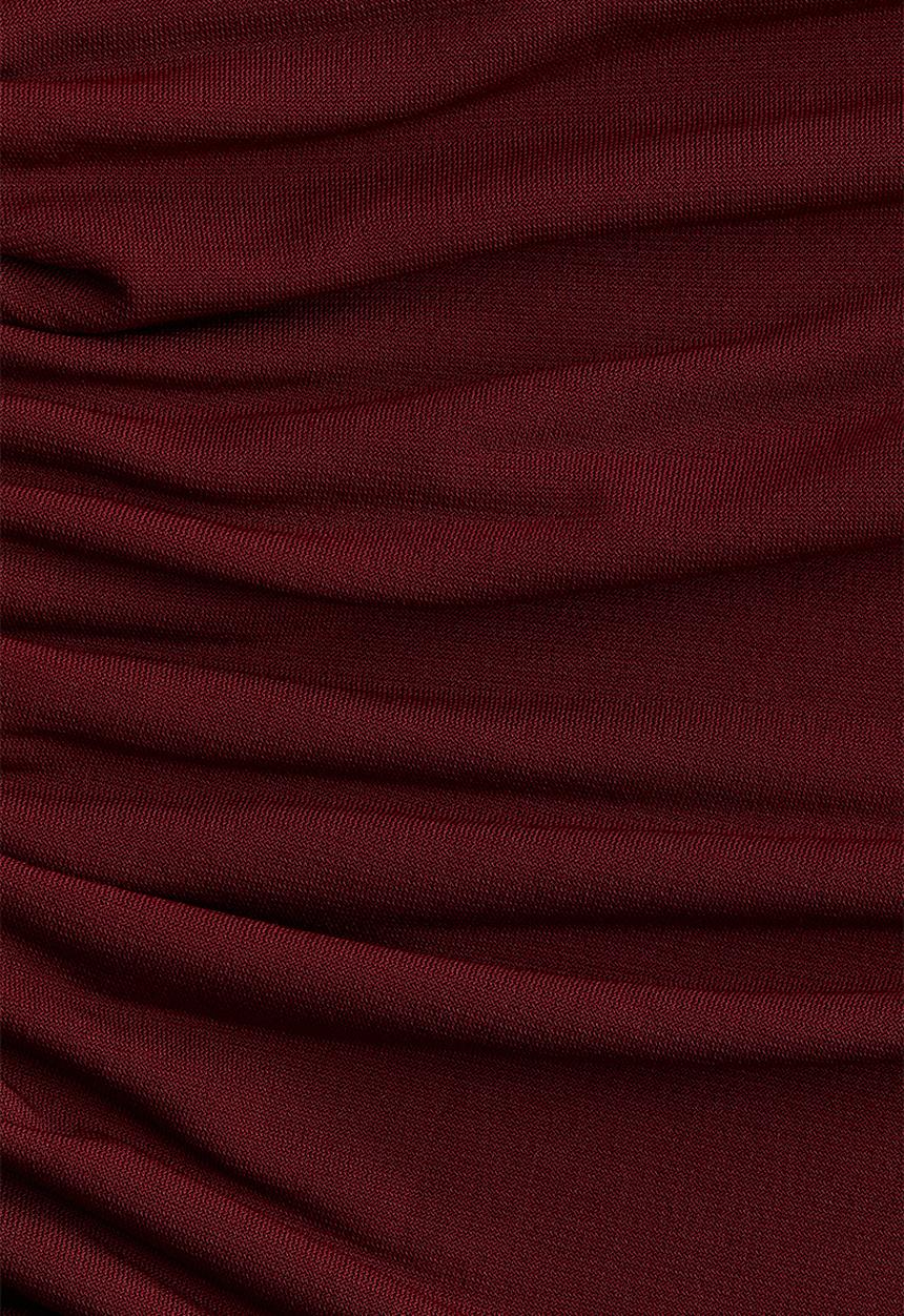 H&M - Asymmetric top - dark red