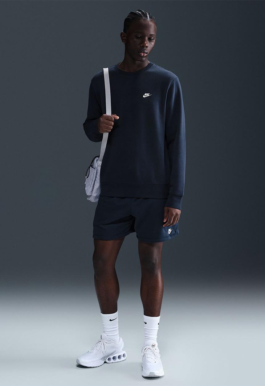 Nike - NSW Club Crew BB Sweatshirt - Navy 