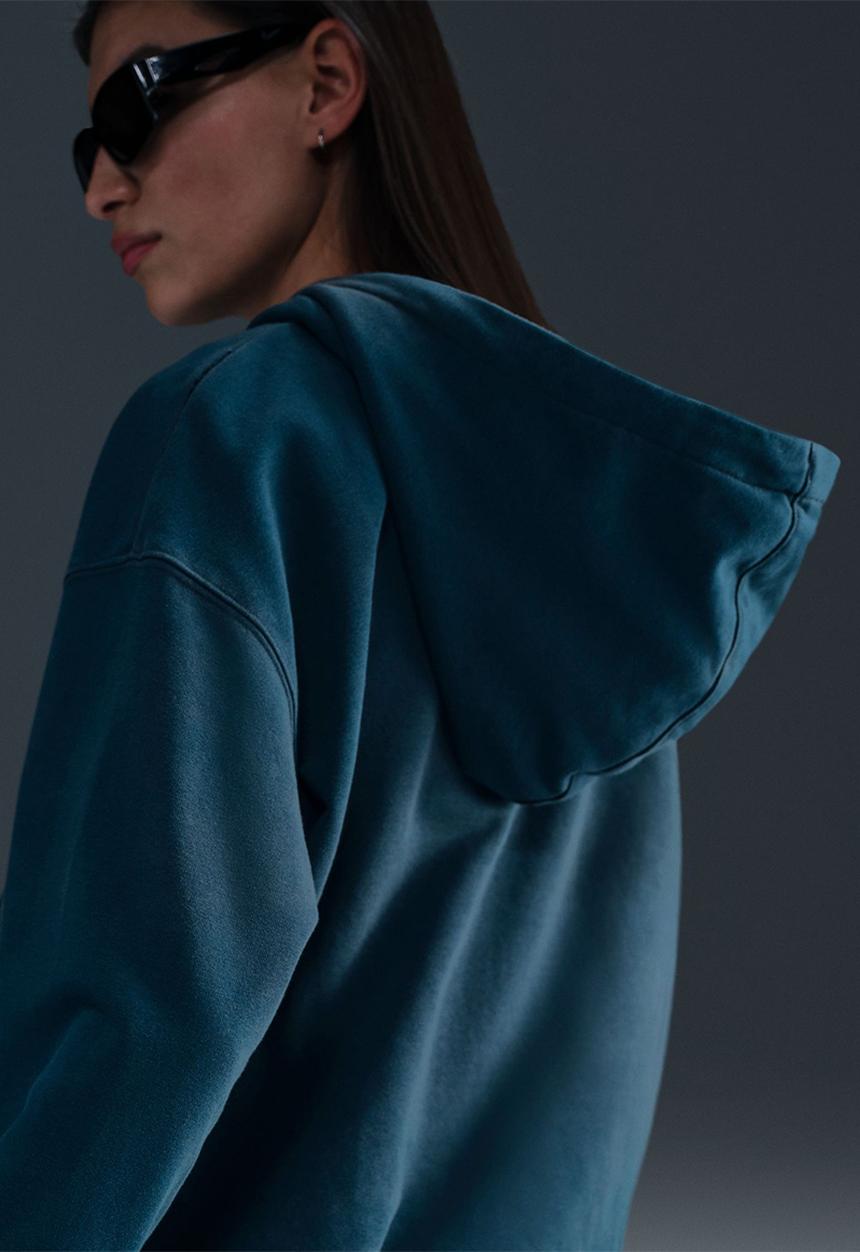 Nike - Phoenix graphic hoodie - Armory Navy
