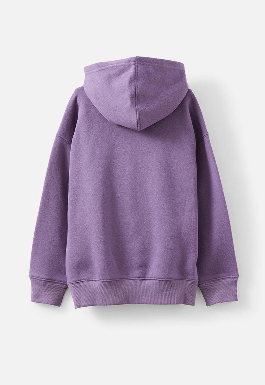 Cotton On - Sammy oversize hoodie - dark mauve/outdoor club