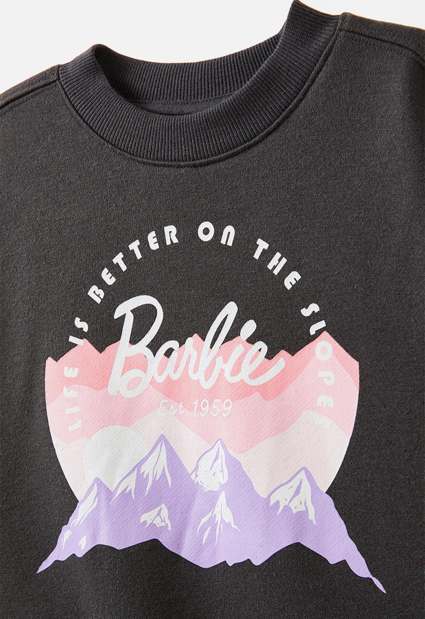Cotton On - License sammy oversized crew - lcn mat barbie slopes/phantom