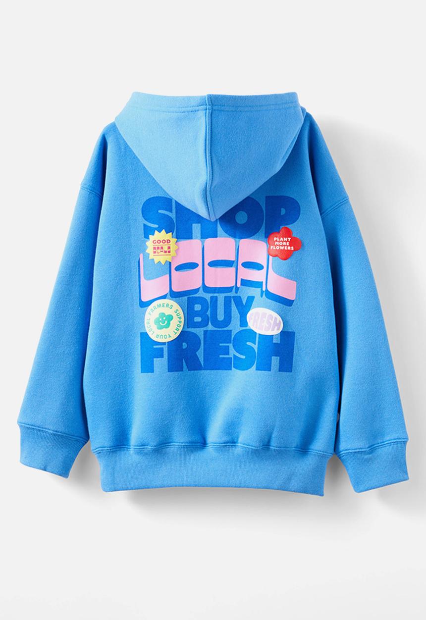 Cotton On - Sammy oversized hoodie - deep sea blue/shop local