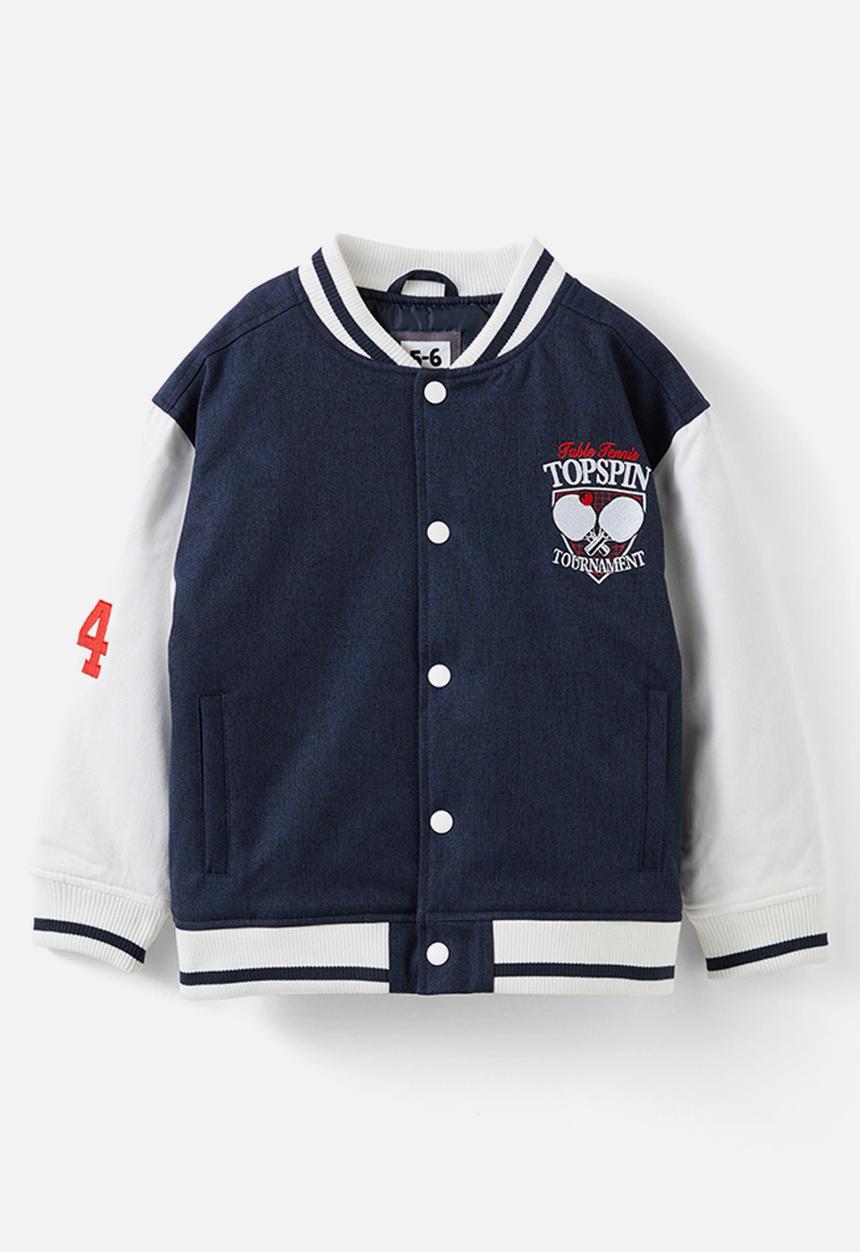 Cotton On - Basil bomber jacket - squid ink/rainy day sports