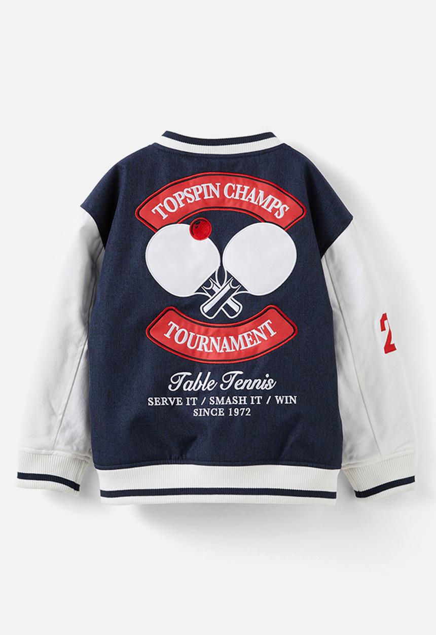 Cotton On - Basil bomber jacket - squid ink/rainy day sports