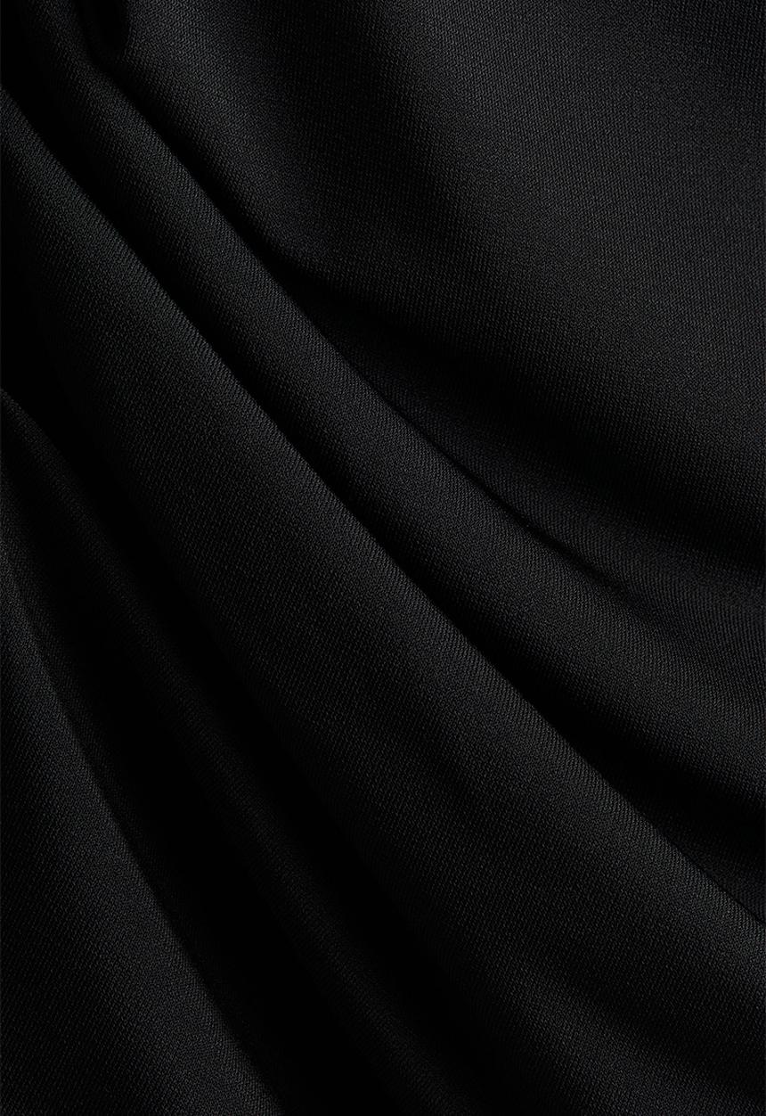 H&M - Draped jersey top - black