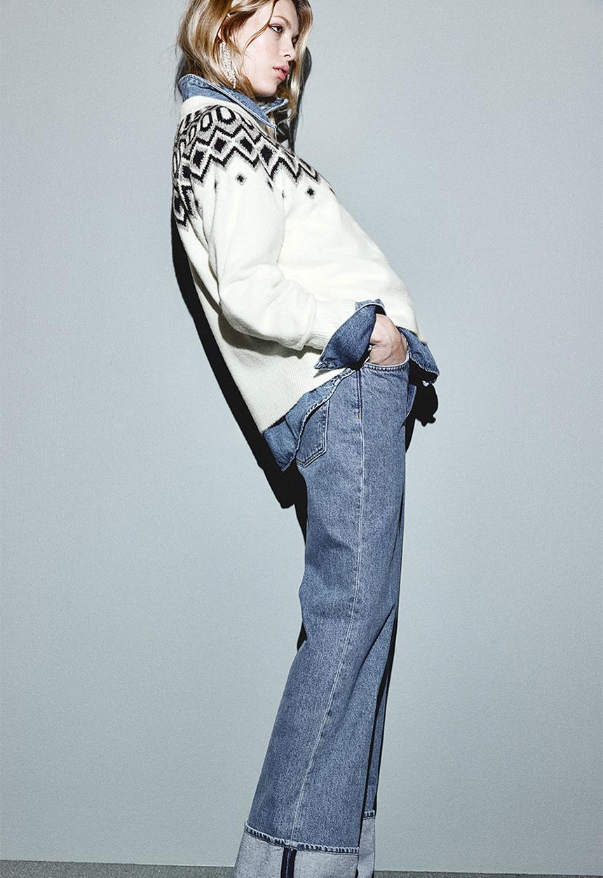 H&M - Jacquard-knit jumper - white