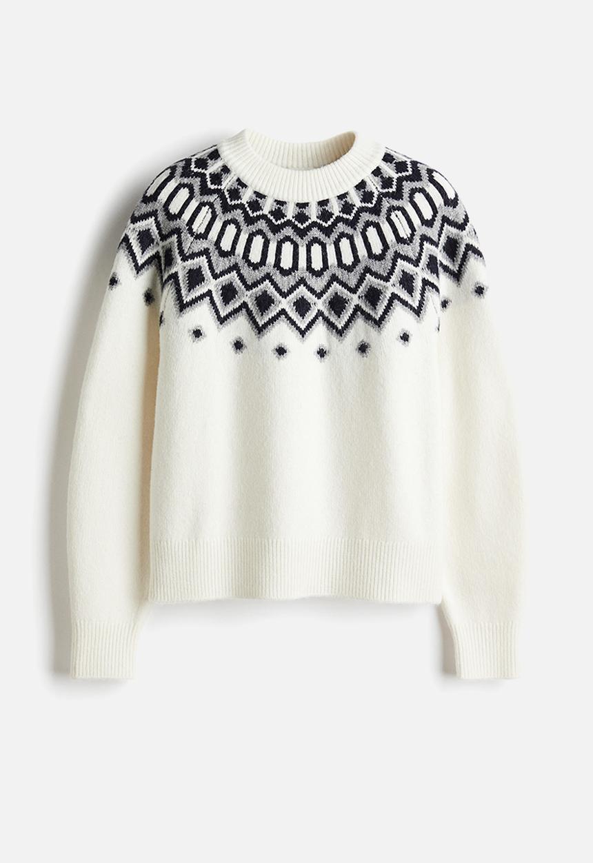 H&M - Jacquard-knit jumper - white