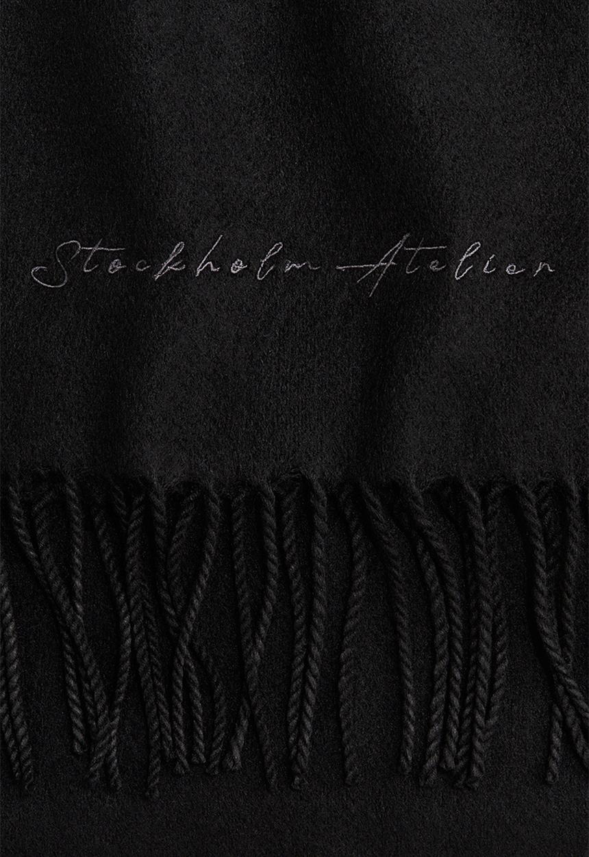 H&M - Woven scarf - black