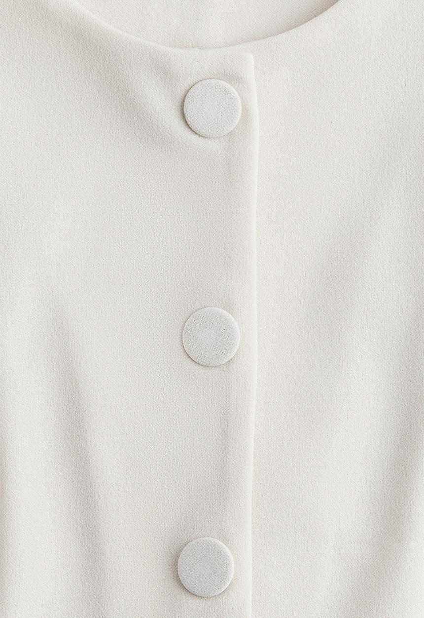 H&M - Long suit waistcoat - white