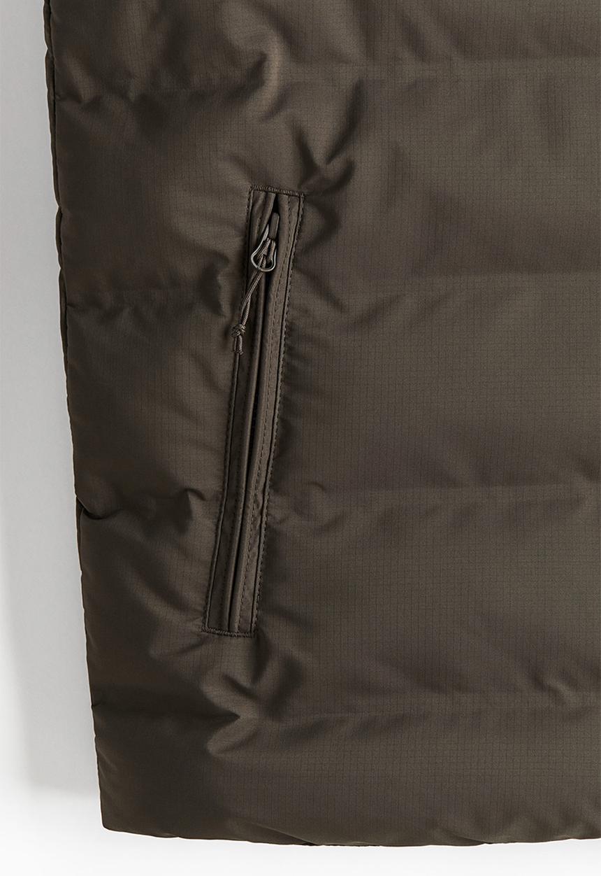 H&M - Regular fit water-repellent puffer gilet - dark khaki green