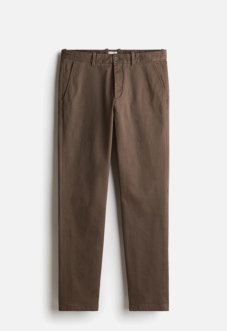 H&M - Slim fit cotton chinos - brown