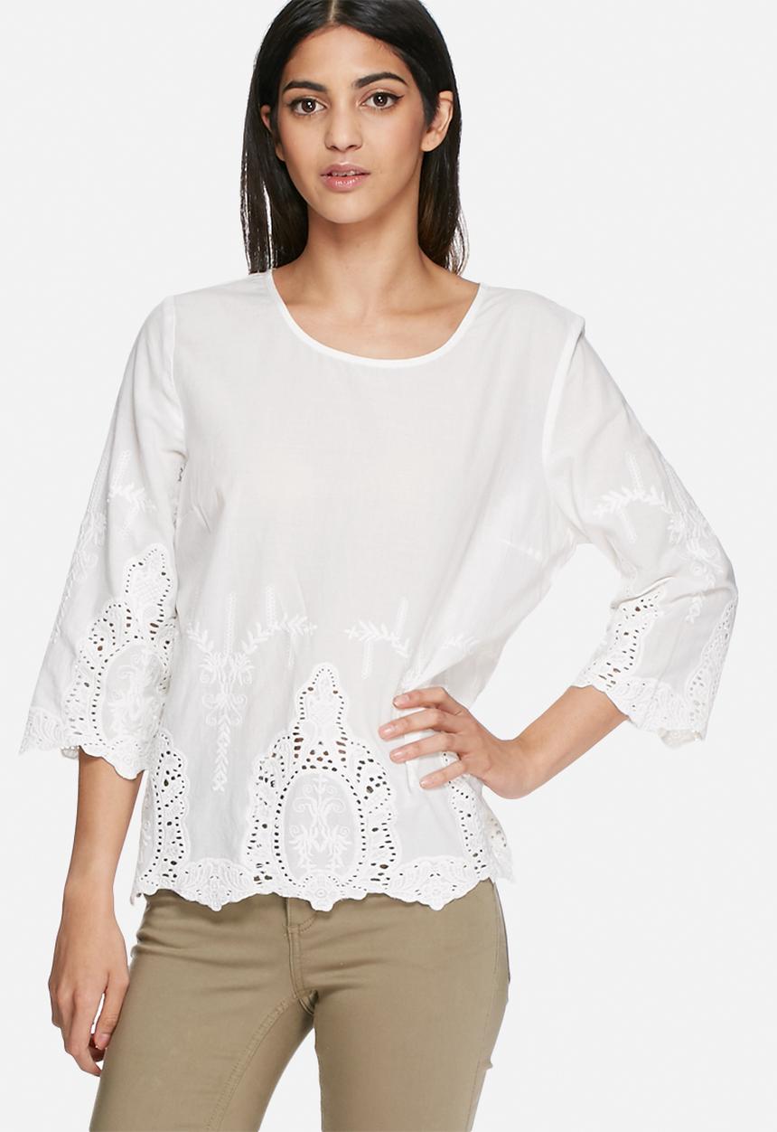 VILA - Spukka anglaise top