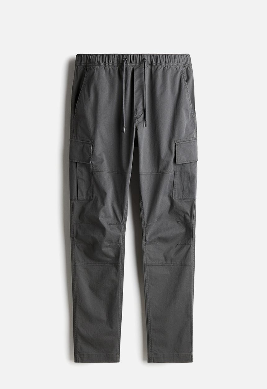 H&M - Slim fit cargo trousers - dark grey
