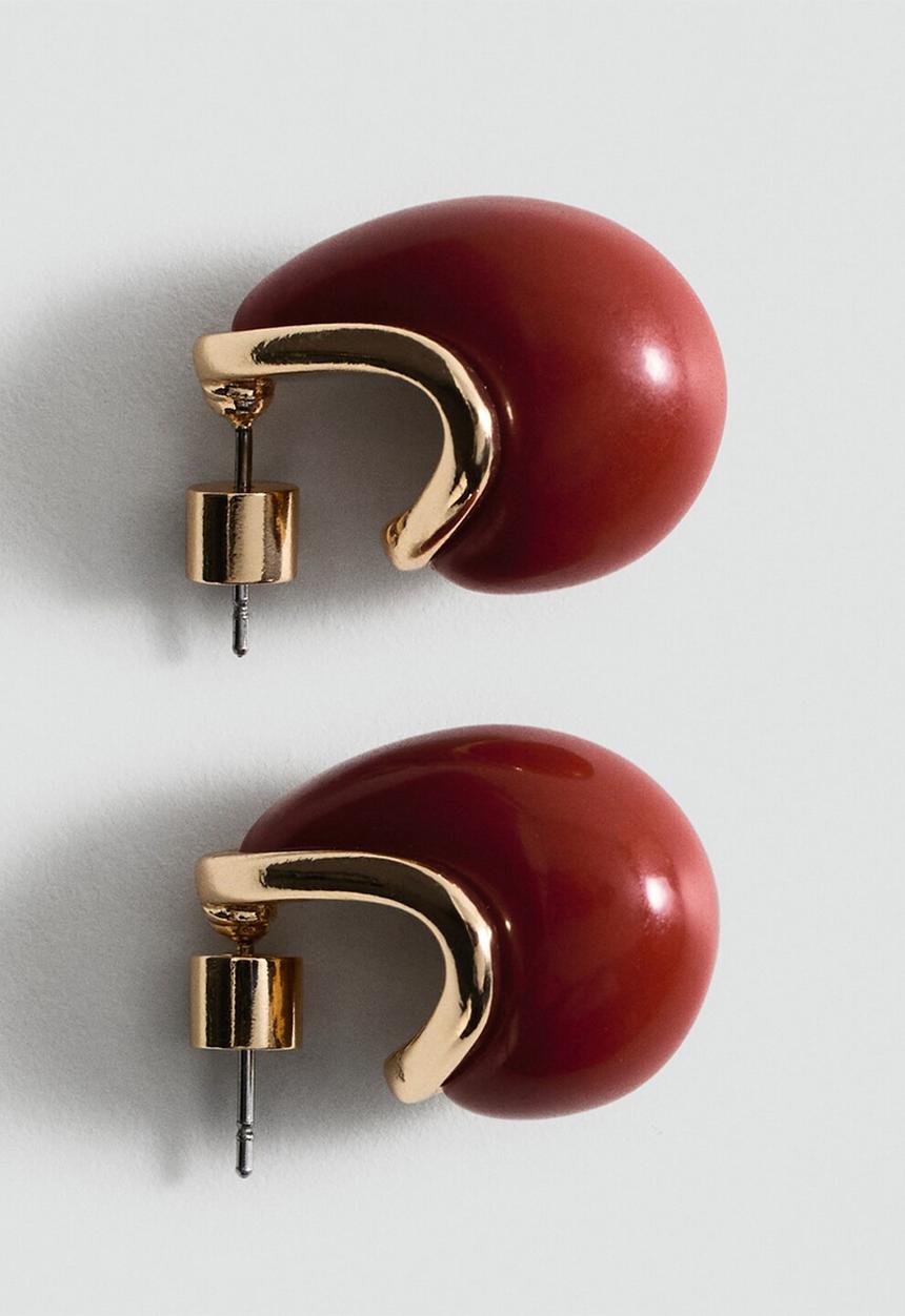 MANGO - Cameron2 earrings - red