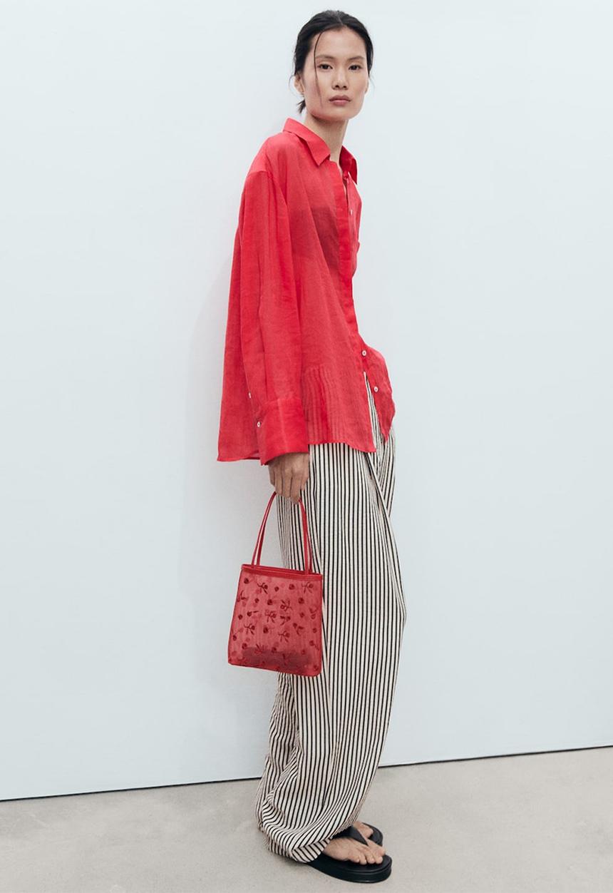 MANGO - Navarro handbag - red