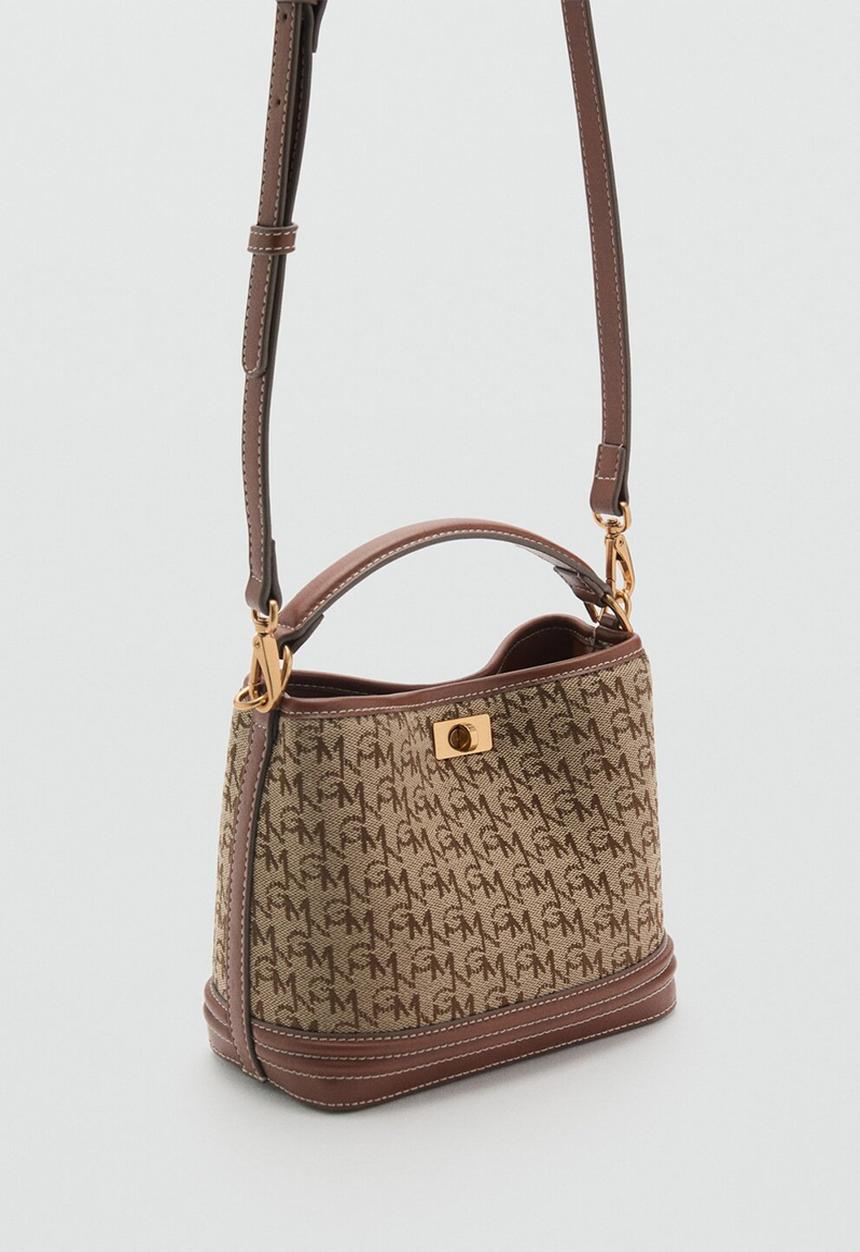 MANGO - Bucket bag marco - brown