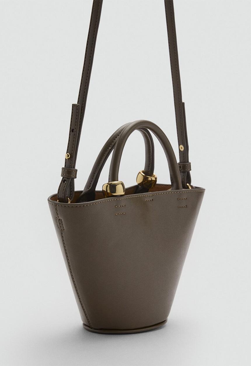 MANGO - Crossbody bag meti - khaki