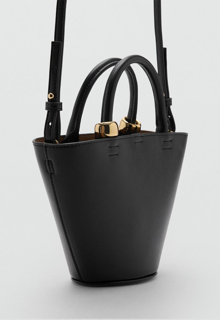 MANGO - Crossbody bag meti - black