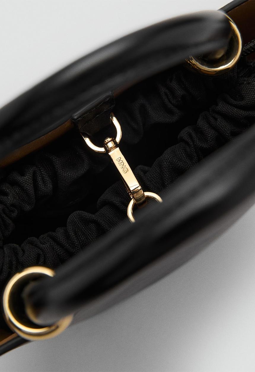 MANGO - Crossbody bag meti - black