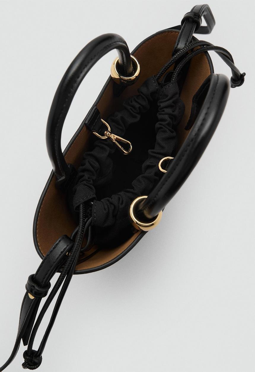 MANGO - Crossbody bag meti - black