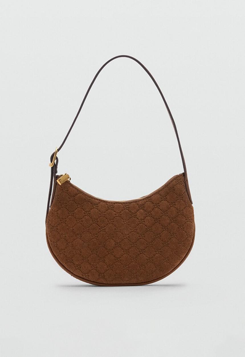 MANGO - Garland shoulder bag - brown