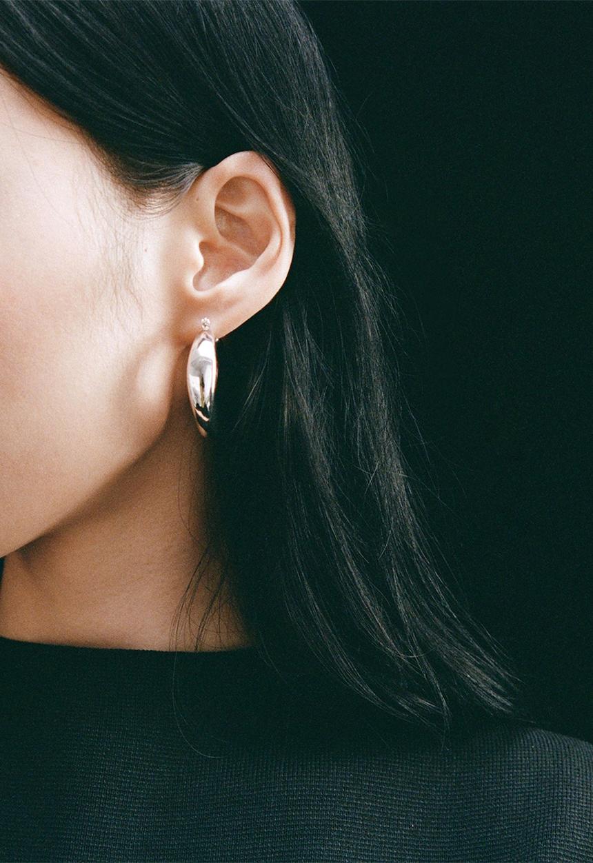 MANGO - Montse earrings - silver