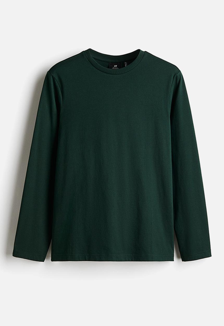 H&M - Thermolite® regular fit jersey top - forest green