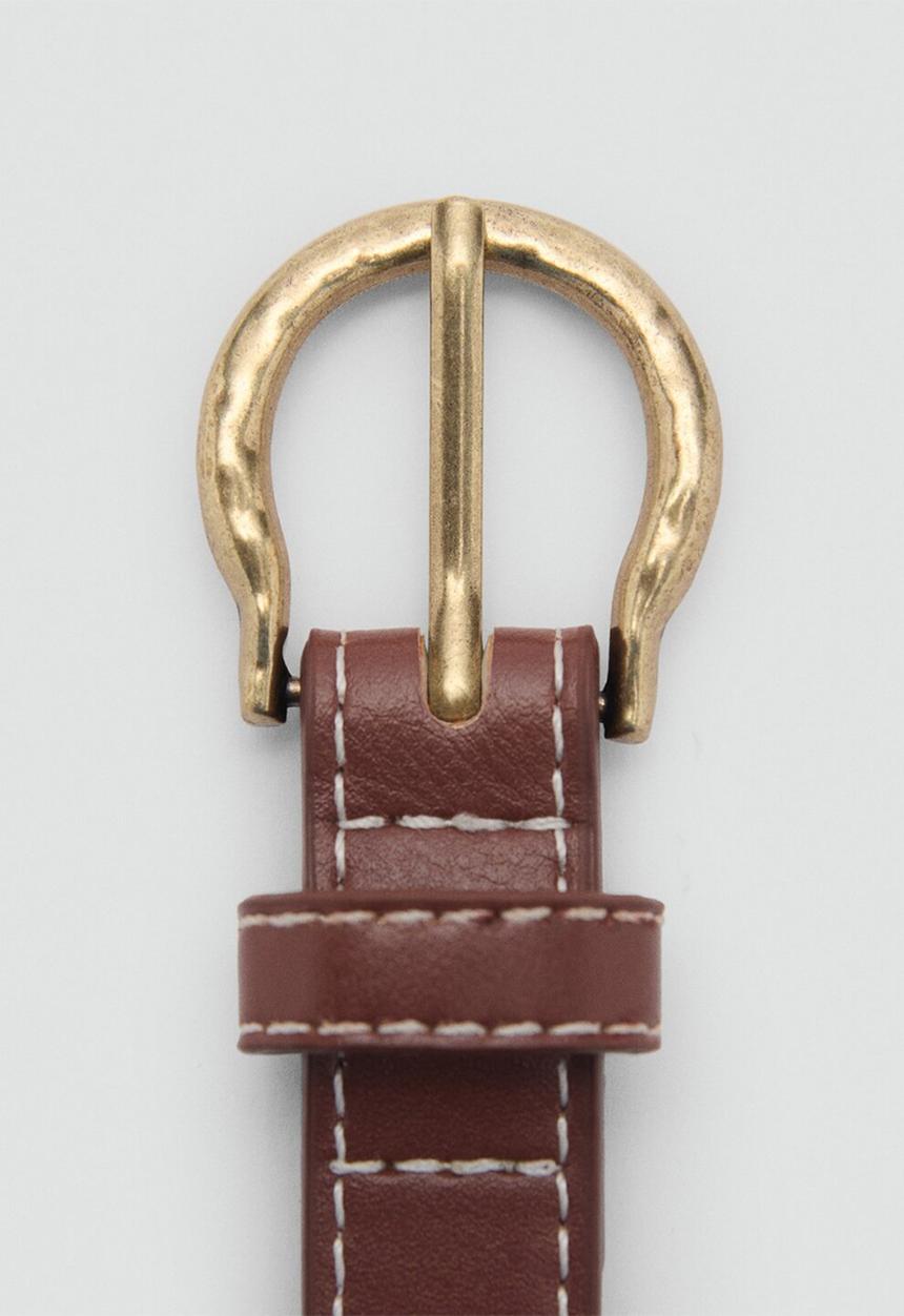 MANGO - Belt trenza - brown