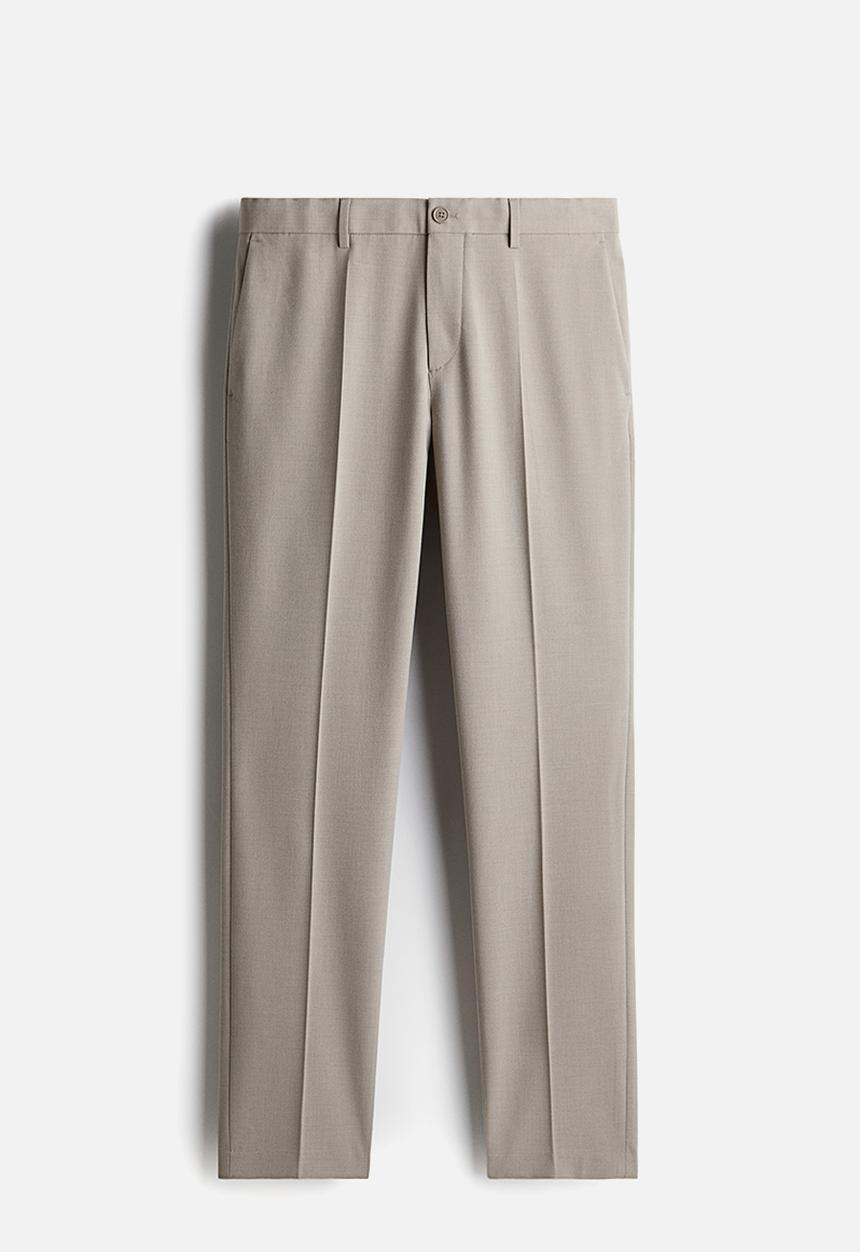 H&M - Slim fit tailored trousers - beige