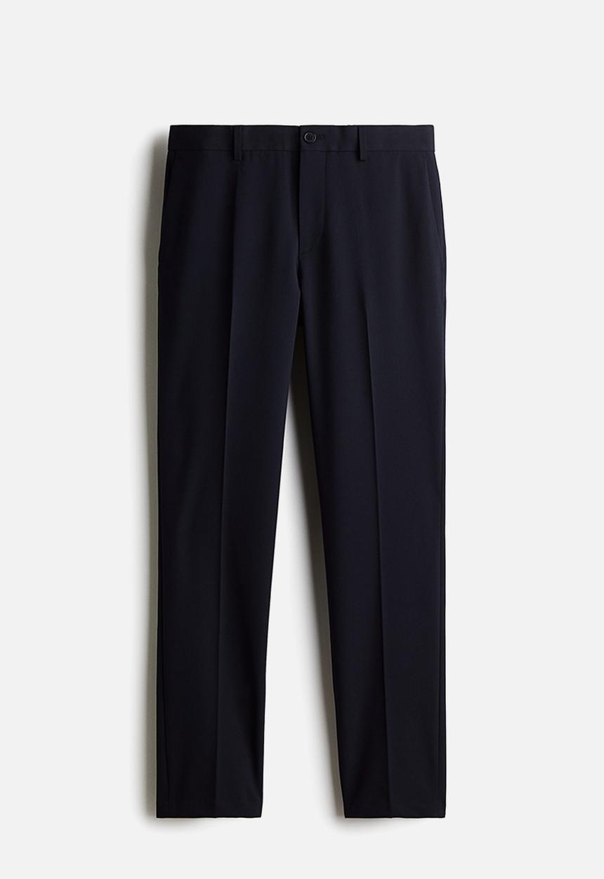 H&M - Slim fit tailored trousers - navy blue