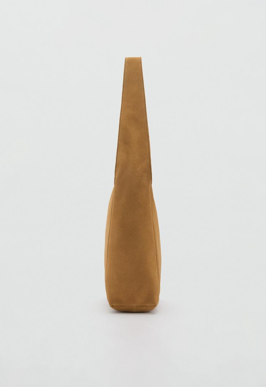 MANGO - Shoulder bag piramide - camel