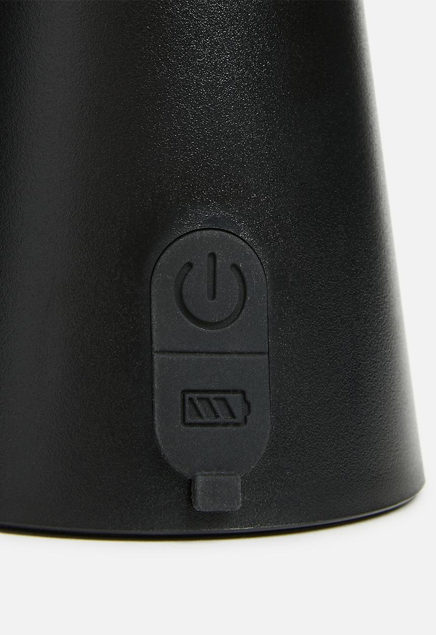 H&S - Table lamp rechargeable - black