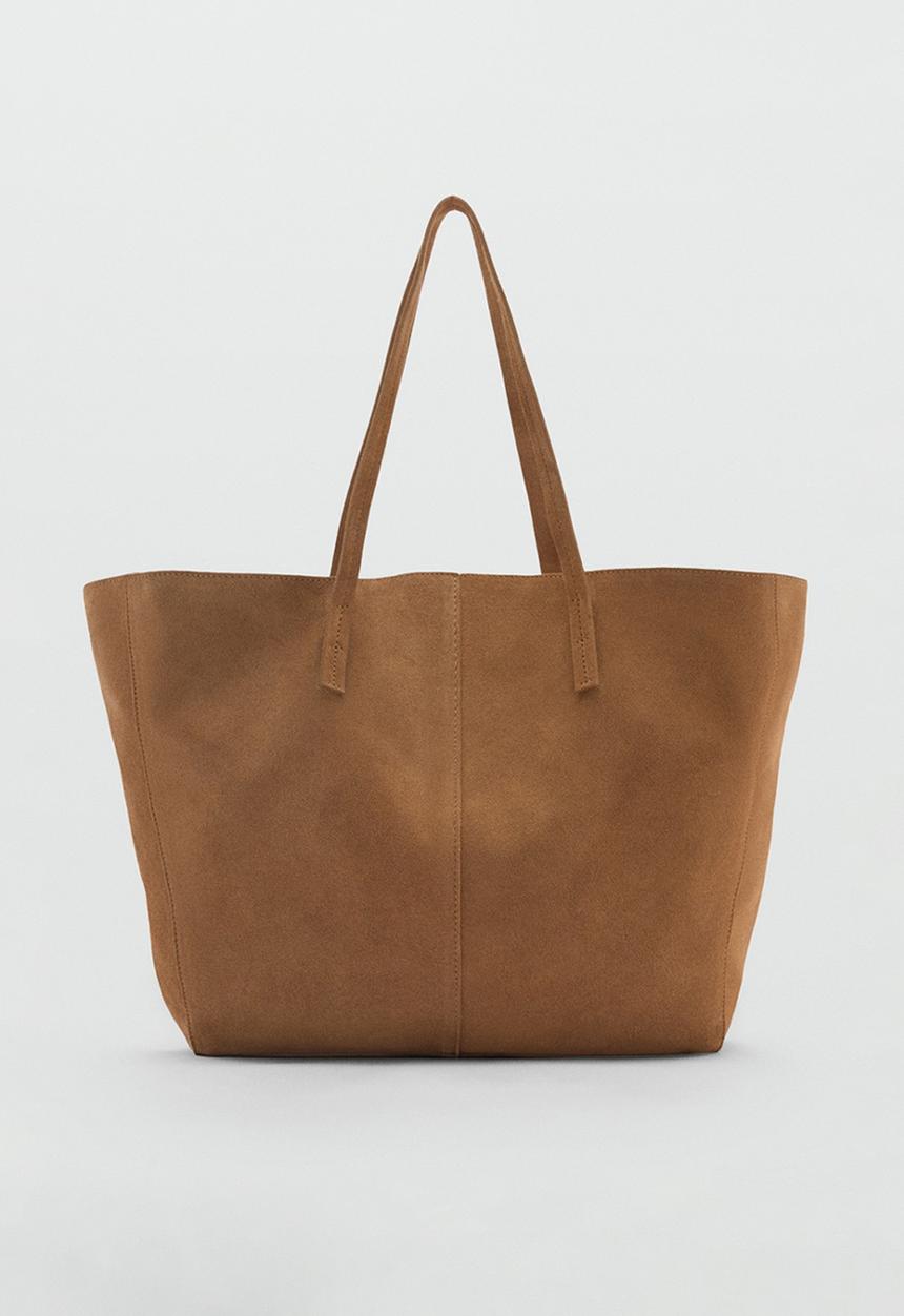 MANGO - Shopper bag bassi - brown