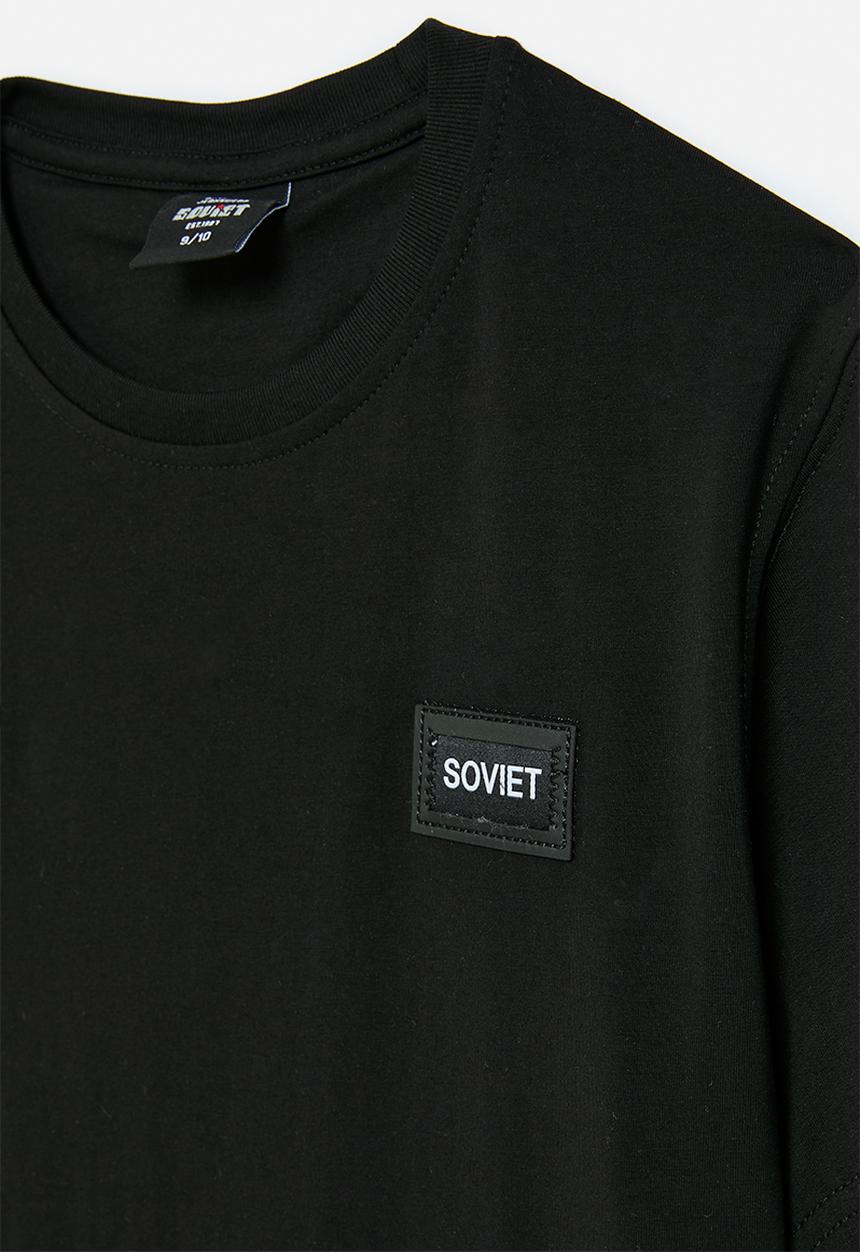 SOVIET - Boys Short Sleeve Crew Neck Tee - Black