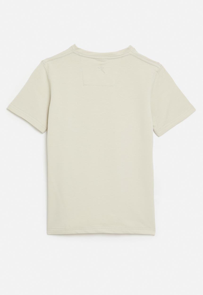 SOVIET - Boys Short Sleeve V-Neck Tee - Bone