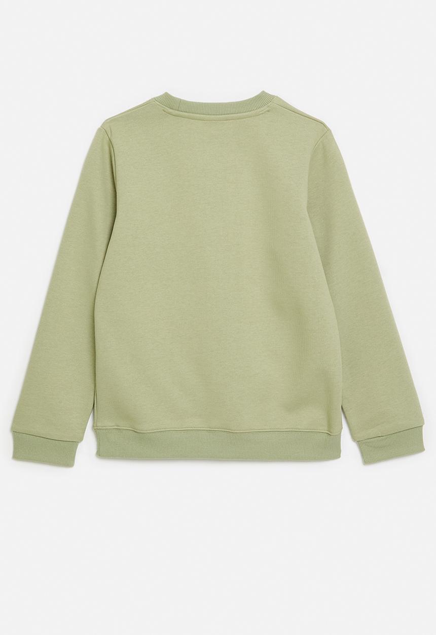 SOVIET - Boys Crew Neck Sweat Top - Light Sage