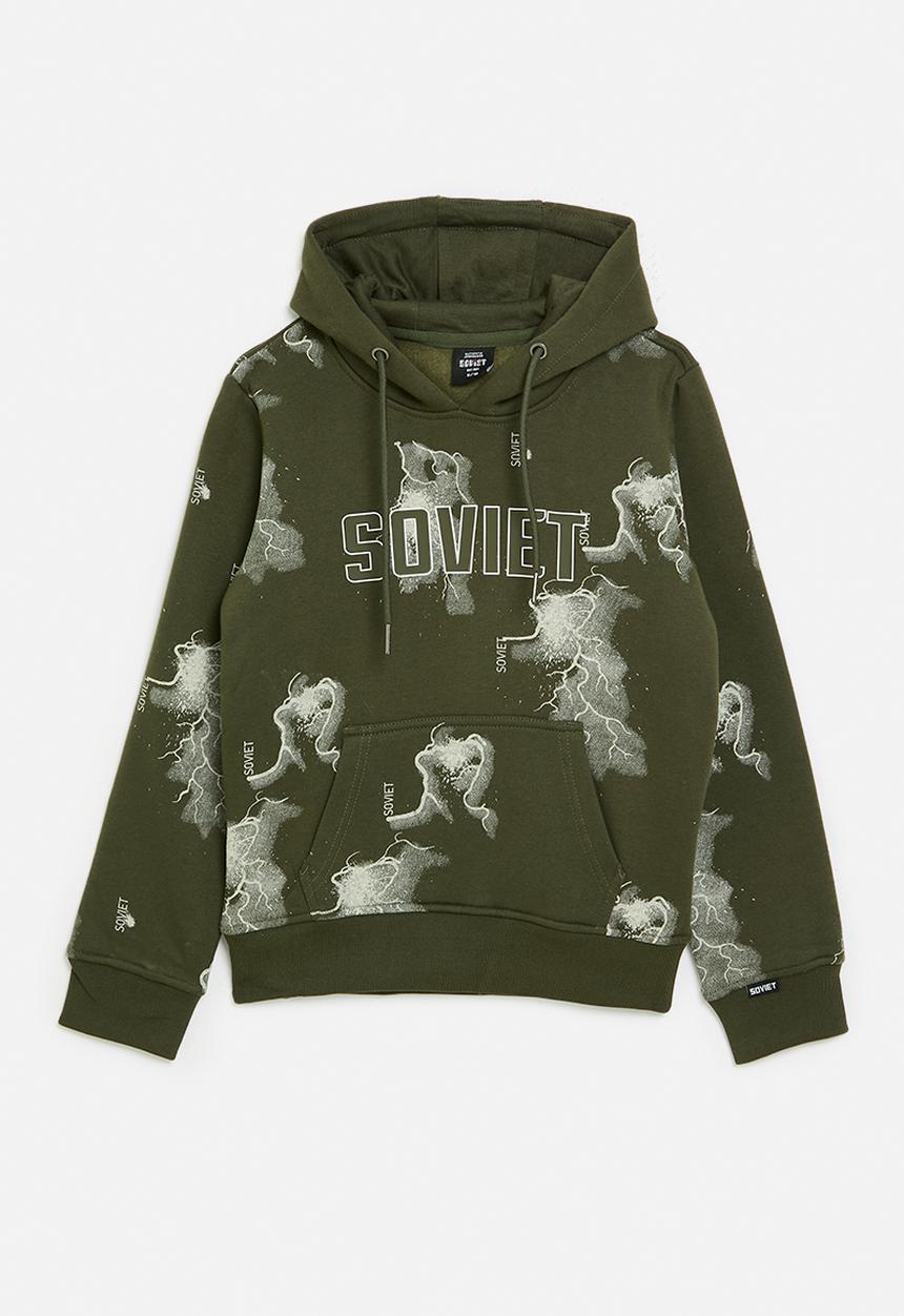 SOVIET - Boys Fashion Hoody - Olive