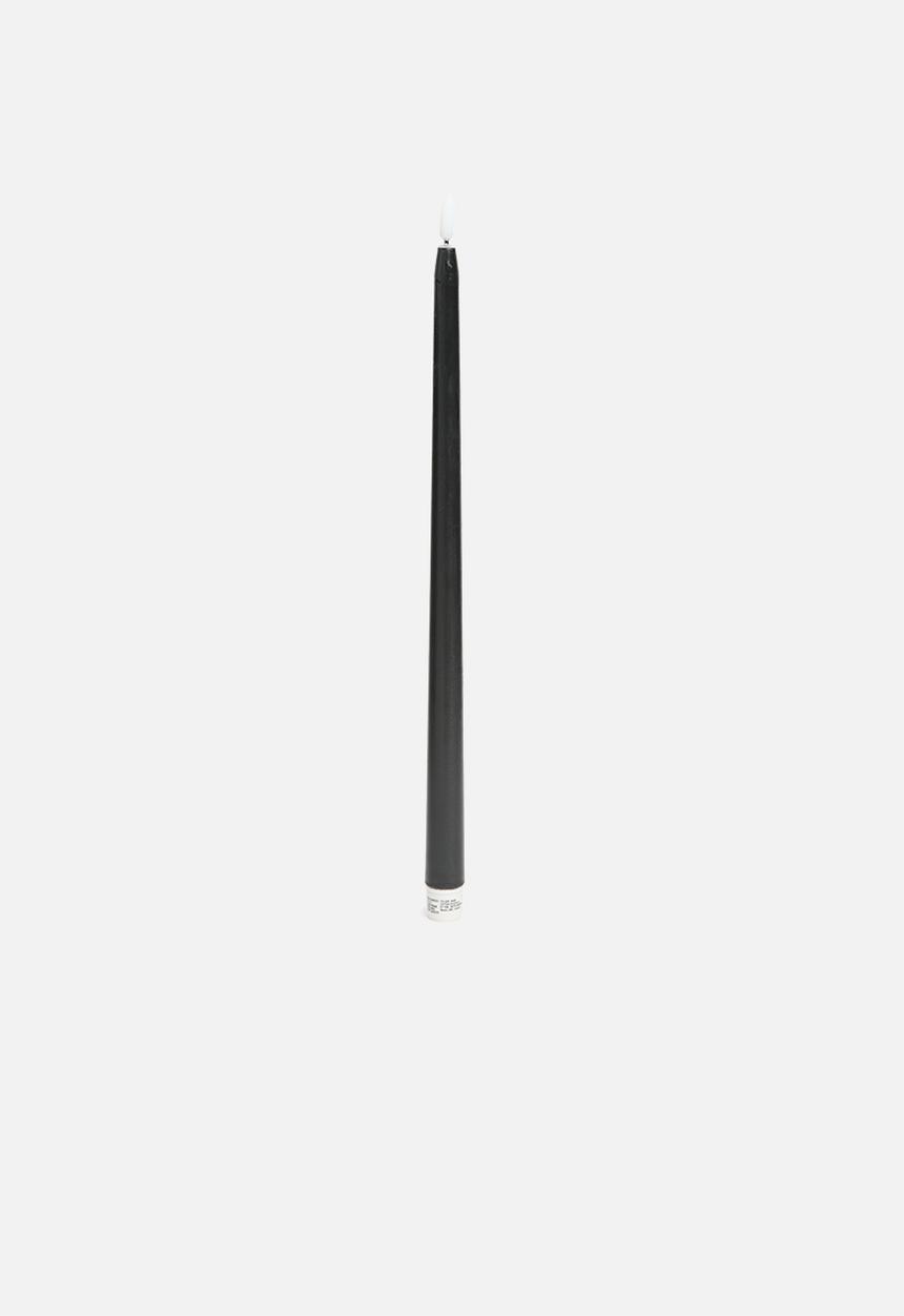 H&S - Dinner candle 2pcs 38cm - black
