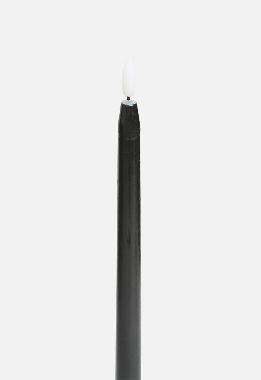 H&S - Dinner candle 2pcs 38cm - black